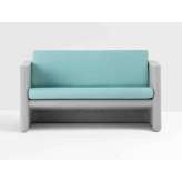 2-osobowa sofa ogrodowa z polietylenu tapicerowanego Pedrali Sunset 626