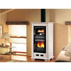 Piec opalany drewnem z piecem do ogrzewania powietrza Piazzetta E900 M