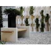 Ławka ogrodowa z kamienia z Lecce Pimar Lecce stone garden bench