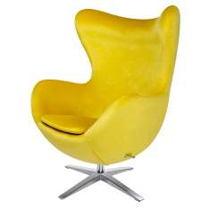 Podstawa Fotel Egg szeroki Velvet żółty 20 - welur | stal