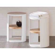 Drewniana szafka łazienkowa / stołek łazienkowy Porcelanosa Aro