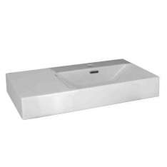 Prostokątna umywalka pojedyncza z przelewem Porcelanosa Essence-C