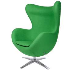 Podstawa Fotel Egg szeroki zielony 10 - wełna | stal