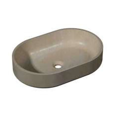Umywalka nablatowa owalna z kamienia naturalnego Porcelanosa Karon