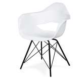 Podstawa Fotel Gular Dsm biały - polipropylen | metalowa czarna