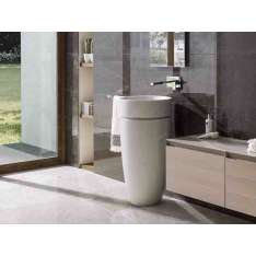 Umywalka wolnostojąca okrągła z kamienia naturalnego Porcelanosa KRABI