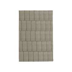 Ręcznie wykonany prostokątny dywanik wełniany Porro DISCONTINUO