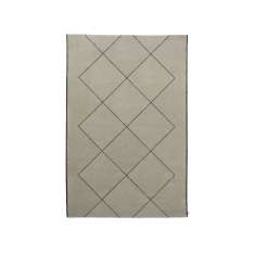 Ręcznie wykonany prostokątny dywanik wełniany Porro PLATONICO