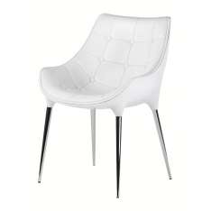 Podstawa Fotel Passion biały | ekoskóra - włókno szklane | chromowana