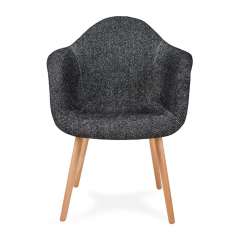 Podstawa Fotel Plush czarna Zebra - bukowa