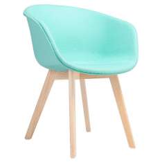 Podstawa Fotel Stay Soft Miętowy - tkanina | bukowa