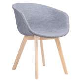 Podstawa Fotel Stay Soft szary - tkanina | bukowa