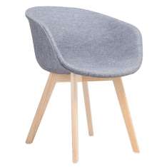 Podstawa Fotel Stay Soft szary - tkanina | bukowa