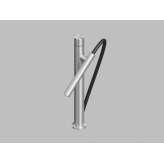 Bateria kuchenna nablatowa z wyciąganą wylewką prysznicową Quadrodesign INOX 400B