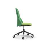 Obrotowe krzesło biurowe z tkaniny z podstawą 5-Spoke na kółkach Quinti Sedute Deep