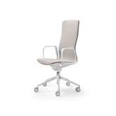 Obrotowe krzesło biurowe z podstawą 5-Spoke Quinti Sedute Less