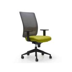 Krzesło biurowe z tkaniny z podstawą 5-Spoke na kółkach Quinti Sedute LINK