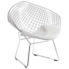 Poduszka Fotel Volier Soft chrom - biała