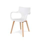 Podstawa Fotel wings biały - polipropylen | bukowa