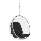 Poduszka Fotel wiszący Bubble czarna - Korpus akryl | wełna