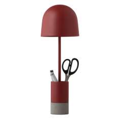 Lampa biurkowa Frandsen Pen bordowa
