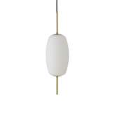 Lampa wisząca Frandsen Silk S - mosiądz | szkło