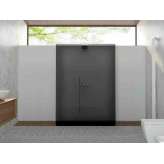 Prostokątny kryształowy prysznic typu Walk in Relax Bobox C