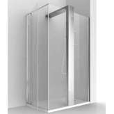 Narożna kryształowa kabina prysznicowa z kolumną Relax Kubik PLUS W+P