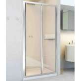 Wnękowa kabina prysznicowa ze szkła i aluminium z drzwiami przesuwnymi Relax New Lyra SC1