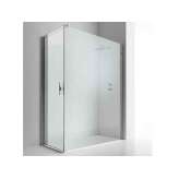 Narożna szklana kabina prysznicowa z drzwiami uchylnymi Relax Wall A+AB