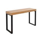 Biurko Invicta Oak 120 dąb - Fornirowany MDF nogi metalowe