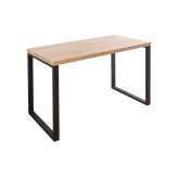 Biurko Invicta Oak 128 dąb - Fornirowany MDF nogi metalowe