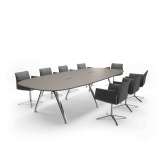 Stół konferencyjny z systemem zarządzania kablami Renz Convo