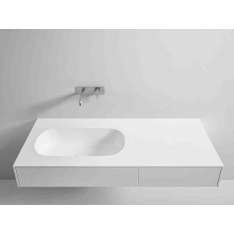Umywalka wisząca z Corianu® z szufladami Rexa Design Moode