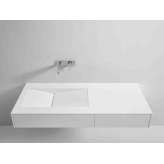 Umywalka wisząca z Corianu® z szufladami Rexa Design D_TAGLIO
