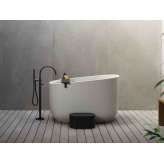 Wolnostojąca wanna owalna Korakril™ z siedziskiem Rexa Design DIP