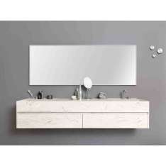 Umywalka z Corianu® z wbudowanym blatem Rexa Design TAPE TOP