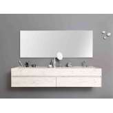 Umywalka z Corianu® z wbudowanym blatem Rexa Design TAPE TOP