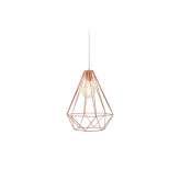 Lampa wisząca Invicta Geometric - miedziana