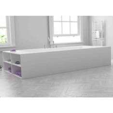 Wolnostojąca prostokątna wanna z Corianu®. Riluxa B-FLAT