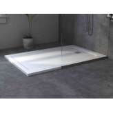 Prostokątny, bardzo płaski brodzik Corian® Riluxa CASUAL