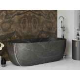 Wanna wolnostojąca owalna z marmuru Grey Ara Riluxa ZURICH