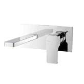 Jednouchwytowa bateria umywalkowa ścienna Ritmonio GLITTER