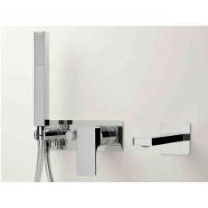 Zestaw wannowy naścienny z główką prysznicową Ritmonio GLITTER