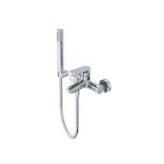 Bateria wannowa z główką prysznicową z elastycznym wężem Ritmonio POIS