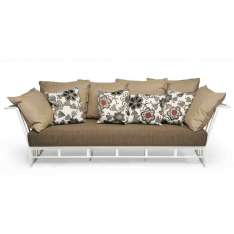 Aluminiowa sofa ogrodowa Roberti Hamptons Graphics