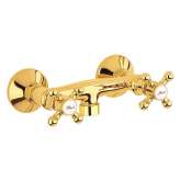 Zewnętrzna mosiężna bateria prysznicowa Roberto Crolla Rubinetterie Accademia