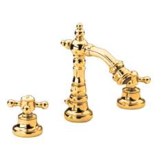 3-otworowa mosiężna bateria bidetowa z obrotową wylewką Roberto Crolla Rubinetterie Accademia