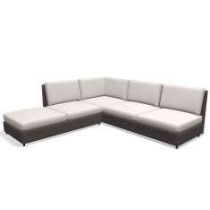 Narożna sofa ogrodowa z tkaniny Roda Double