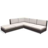 Narożna sofa ogrodowa z tkaniny Roda Double
